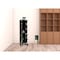 Homeroots 20" Gray And Black Laminate Accent Cabinet With Seven Shelves 477678 - alternate 3