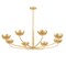 Troy Lighting Arcata 8 Light Chandelier, Vintage Gold Leaf, 55 In x 18.25 In F2048-VGL - alternate 1