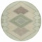 Homeroots 8' Green Gray And Taupe Round Geometric Washable Indoor Outdoor Area Rug 631911 - alternate 7