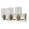 Jonathan Y Irving 22" 3-Light Seeded Glass/Iron Modern Contemporary LED Vanity Light, Nickel JYL7557A - alternate 15