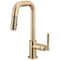 Brizo Litze Pull-Down Prep Faucet with Square Spout, Knurled Handle Luxe Gold 63953LF-GL - alternate 1