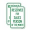 Signmission Reserved for Salesperson of the Month, 12'' X 18'' 2 Signs, Heavy Gauge Aluminum, 2PK A-1218-2PACK-23174 - alternate 1