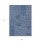 Homeroots 3' X 5' Navy Blue And Ivory Geometric Washable Indoor Outdoor Area Rug 596950 - alternate 9