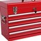 Homeroots 10" Red Multi-Tier Steel Cube or Bin With Lid 714602 - alternate 5