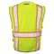 Dome75 Hi-Vis Safety Vest SM/MD Class ANSI/ISEA 107-2020 Class 2 , Zipper 6 Pockets, 2 Mic Tab DV2125 - alternate 8
