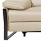 Homeroots 129" Beige Top Grain Leather Reclining Metal USB Sofa 720343 - alternate 10