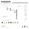 Kingston Brass Deck Mount Pot Filler Faucet with Knurled Handle, Polished Chrome KS3701RKZ - alternate 6