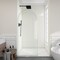 Anzzi Ember Series 74x 34in Framed Arch Fixed Shower Screen Door, Brushed Nickel, 8mm Tempered Clear Glass SD-AZ18-01BN - alternate 18
