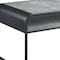 Homeroots 42" Gray and Black Concrete And Metal Sled Coffee Table With Shelf 490583 - alternate 6