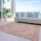 Homeroots 5' X 8' Coral And Pink Oriental Washable Indoor Outdoor Area Rug 603804 - alternate 9