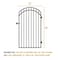 Nuvo Iron 33 in x 68 in DIAMOND TOPPED ORNAMENTAL IRON GATE GGI0440/RG02/AG03 - alternate 11