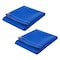 Mytee Products 6 ftx8 ft Heavy Duty BLUE 18oz Vinyl Utility Tarp Waterproof, Multipurpose, Cars, Boats 2PK VT18-6x8-BLUEx2 - alternate 1