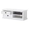 Homeroots 47in White Solid Wood Drawers and Open Shelving Entertainment Center 397771 - alternate 6