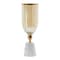 Homeroots 16" Gold And White Glass And Marble Table Vase 565437 - alternate 10