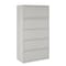 Hirsh 36 in W 5 Drawer Lateral File Cabinet, Light Gray, A4/Legal/Letter 17640 - alternate 1