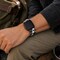 Elegani Rubber Band Compatible with Apple Watch 45mm, Gray, Gray/Yellow Gold/Rose Gold Buckle RSCMB-GRY-45 - alternate 4