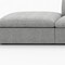 Homeroots 160" Light Gray Linen Blend Modular Sofa With Ottoman And Storage 714568 - alternate 5