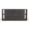 Homeroots 63" Grey Solid Wood Six Drawer Double Dresser 473121 - alternate 1