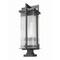 Z-Lite Fortis Sand Black 3 Light Outdoor Pier Mounted Fixture 5031PHXLS-SQPM-BK - alternate 7