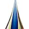 Homeroots 12" Clear Red Blue Yellow Murano Glass Modern Abstract Tabletop Sculpture 376135 - alternate 5