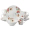 Gibson Home Doraville 16 Piece Round Floral Porcelain Dinnerware Set in White 92950.16RM - alternate 1