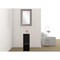 Homeroots 12" Black Laminate Accent Cabinet With Three Shelves 477669 - alternate 4