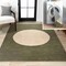 Jonathan Y Cirkel Minimalist Geometric Dot Non-Slip Machine-Washable Green/Cream 8 ft. x 10 ft. Area Rug WSH113B-8 - alternate 1