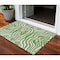 Homeroots 3' X 5' Green And Ivory Animal Print Washable Indoor Outdoor Area Rug 600606 - alternate 1