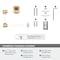 Amerock Glacio Clear/Champagne Bronze Contemporary 5-7/16 in 138 mm Length Towel Ring BH36062CCZ - alternate 6