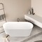 Anzzi Freestanding Tub, 65 in L, 29.1 in W, White, Acrylic, Center FT-AZ650-65 - alternate 6