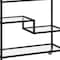 Homeroots Black Steel And Glass Rolling Bar Cart 530449 - alternate 8