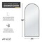 Anzzi Ember Series 74x 34in Framed Arch Fixed Shower Screen Door, Matte Black, 8mm Tempered Clear Glass SD-AZ18-01MB - alternate 20