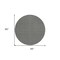 Homeroots 8' Black And Ivory Round Geometric Washable Indoor Outdoor Area Rug 594445 - alternate 8
