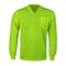 2W International Long Sleeve, Large, Lime, V-Neck TLBE135 L - alternate 1