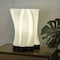 Jonathan Y Flame 13.5 in. Modern Bohemian Plant-Based PLA 3D Printed Dimmable LED Table Lamp, White/Black USA1002B - alternate 8