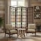 Homeroots 84" Brown Folding Four Panel Screen Room Divider 274878 - alternate 4
