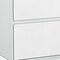 Homeroots Simplistic White Gloss 2 Drawer Nightstand 370748 - alternate 6