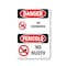 Signmission Safety Sign, OSHA Danger, 18" Height, Aluminum, No Swimming Bilingual, A-1218-VI-1709 OS-DS-A-1218-VI-1709 - alternate 1