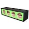 Deejay Led For 12-in Four Horn Side Speaker Enclosure GREEN Vinyl cloth colored D12H4VYGREENSIDE - alternate 1