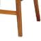 Bali & Pari Asgart Bohemian Natural Rattan and Mahogany Wood Bar Stool 251-13848-ZORO - alternate 9