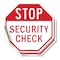 Signmission Stop Security Check, 4 inch X 4 inch, Vinyl Decal, 2PK OC-D-2PACK-4-231 - alternate 1
