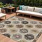 Homeroots 10' X 14' Beige Copper And Gray Southwestern Washable Indoor Outdoor Area Rug 615115 - alternate 1