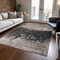 Homeroots 8' X 10' Taupe And Charcoal Abstract Washable Indoor Outdoor Area Rug 606131 - alternate 7
