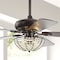 Jonathan Y Joanna 52" 3-Light Bronze Crystal LED Ceiling Fan With Remote, Oil Rubbed Bronze JYL9702A - alternate 13