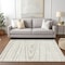 Homeroots 5' X 8' Ivory Beige And Taupe Faux Bois Washable Indoor Outdoor Area Rug 614486 - alternate 8