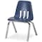 Virco 9000 Series 12" Classroom Chair, Preschool - 1st Grade with Nylon Glides - Black Seat 9012 - alternate 1
