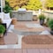 Homeroots 10' X 14' Rust And Gray Abstract Washable Indoor Outdoor Area Rug 632178 - alternate 8
