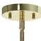 Homeroots Gold Cylinder Iron Ceiling Light With Clear Shades 652006 - alternate 3
