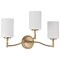 Nuvo Liam, 3 Light Vanity, Burnished Brass, White Opal Glass 60/8203 - alternate 7