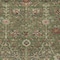 Homeroots 5' X 8' Fern Green Brown And Red Floral Washable Indoor Outdoor Area Rug 603414 - alternate 9